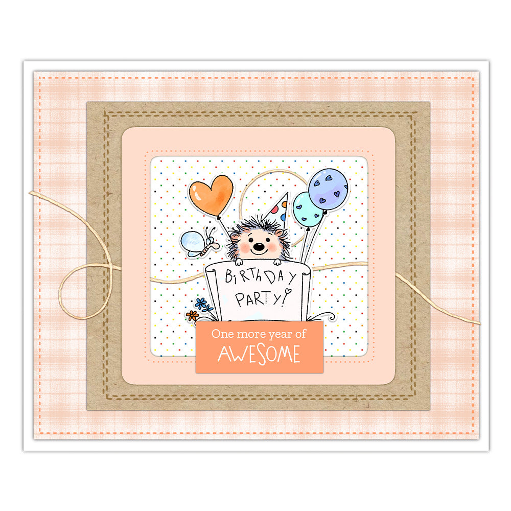 Cute Little Hedgehog Dies & Stamps Set