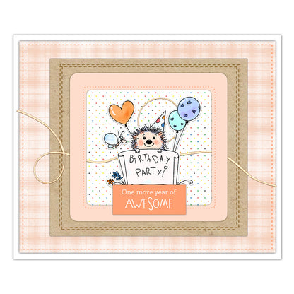 Cute Little Hedgehog Dies & Stamps Set