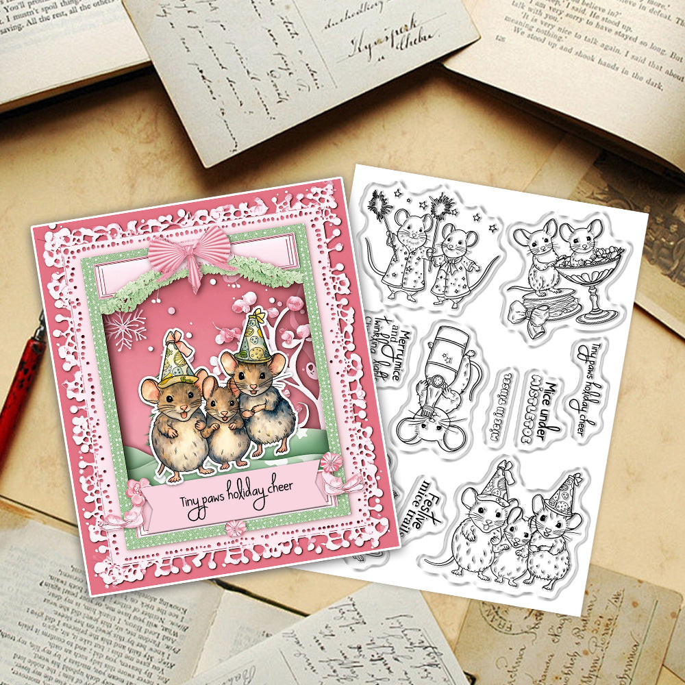 Christmas Mouse Clear Stamps