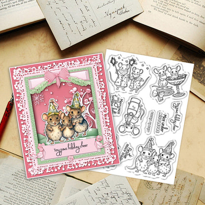 Christmas Mouse Clear Stamps