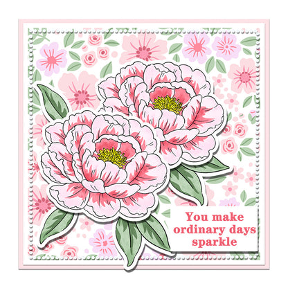 4 PCS Pretty Flowers Pattern DIY Painting Hollow Stencil