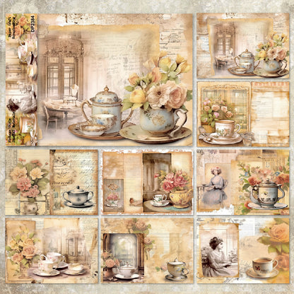 A5 Vintage Style Journal Scrapbook Paper