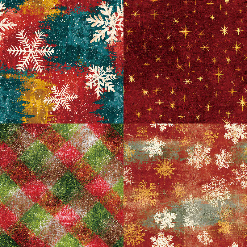 24PCS 6" Christmas Style Scrapbook Paper & Cardstock