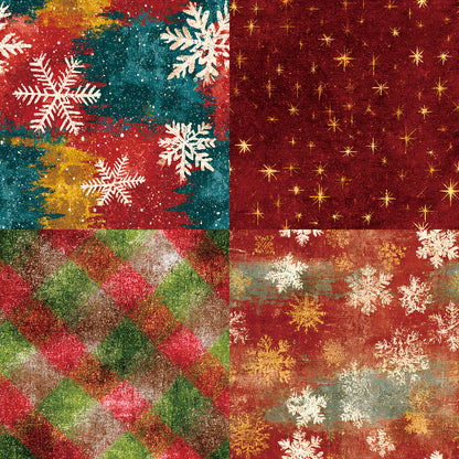 24PCS 6" Christmas Style Scrapbook Paper & Cardstock