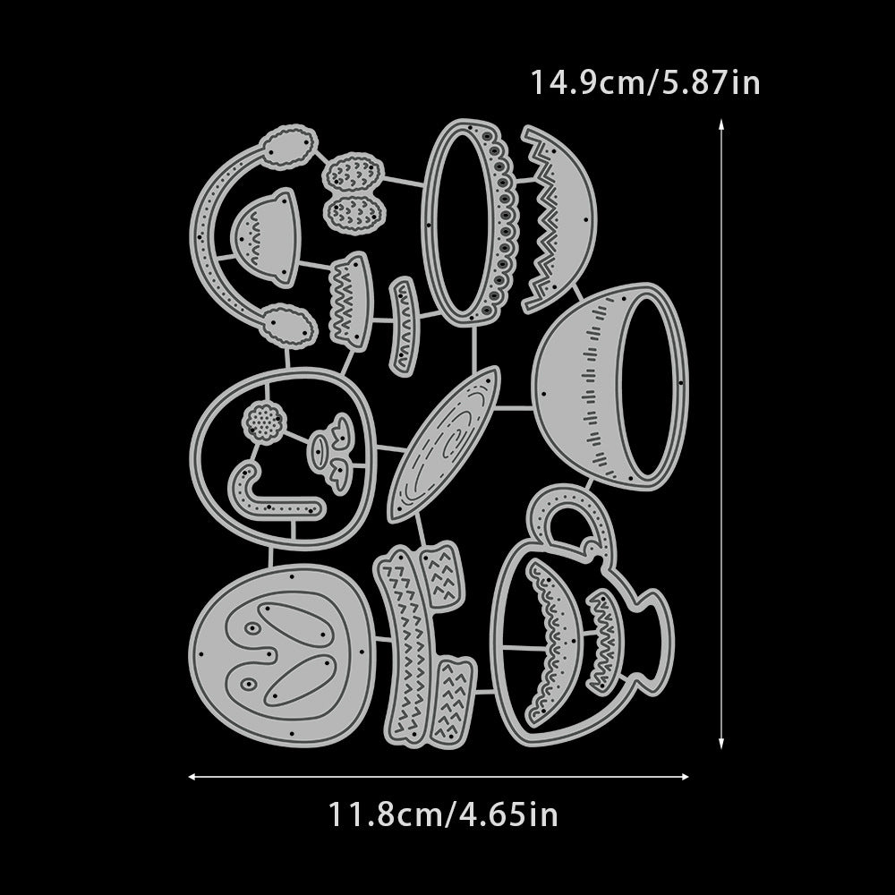 Winter Cartoon Penguins Metal Cutting Dies