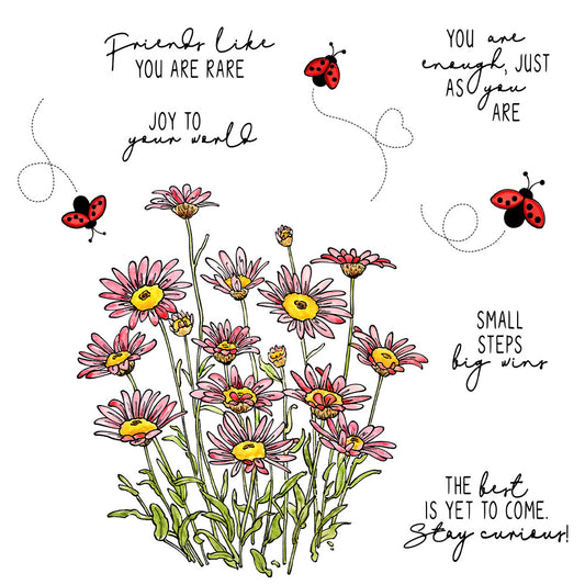 Daisy and Ladybug Dies & Stamps Set
