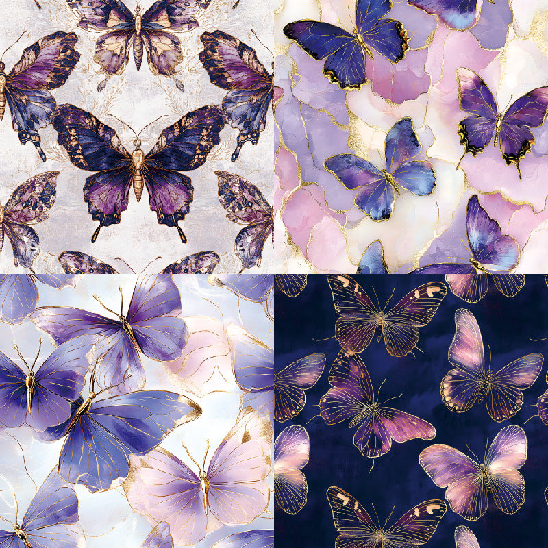 24PCS 6" Butterfly Scrapbook Paper & Cardstock