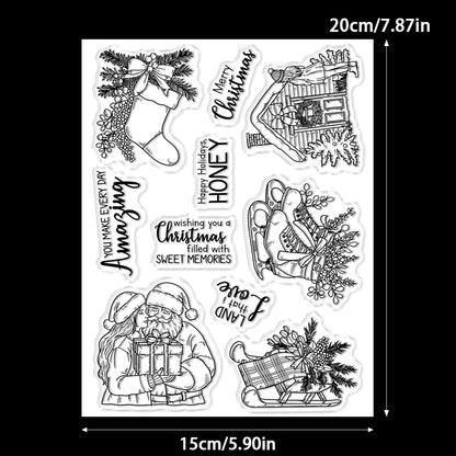Christmas Elements Dies & Stamps Set
