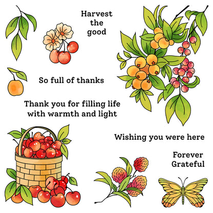 Harvest Season Dies & Stamps Set