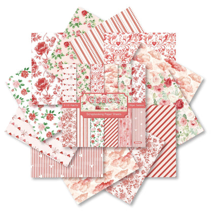24PCS 6" Grace Scrapbook Paper & Cardstock