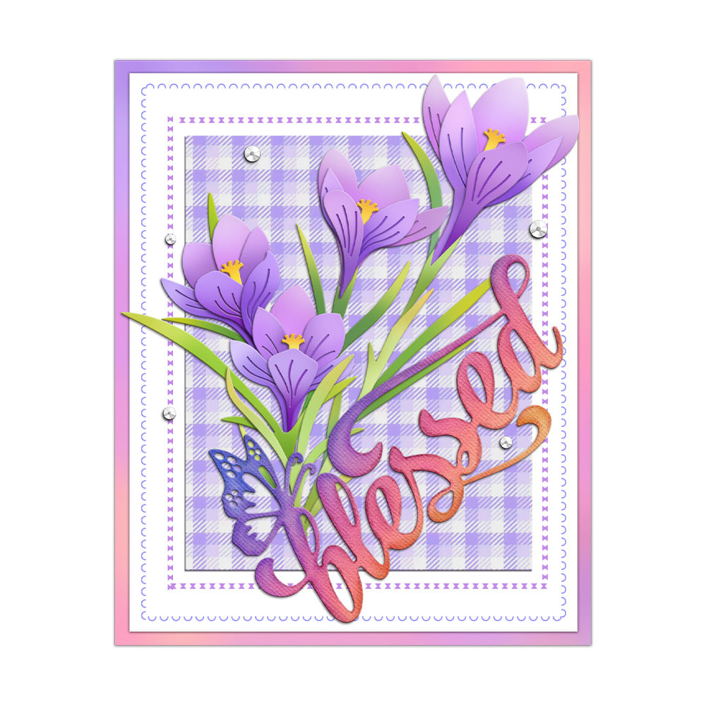 "Blessed" Words Metal Cutting Dies
