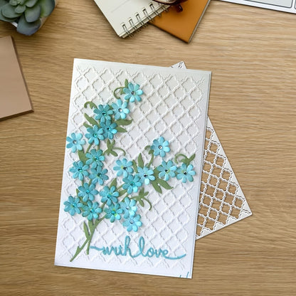 Cutout Grid Background Board Metal Cutting Dies