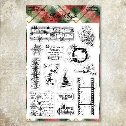 Christmas Series DIY Decorative Journal Clear Stamps