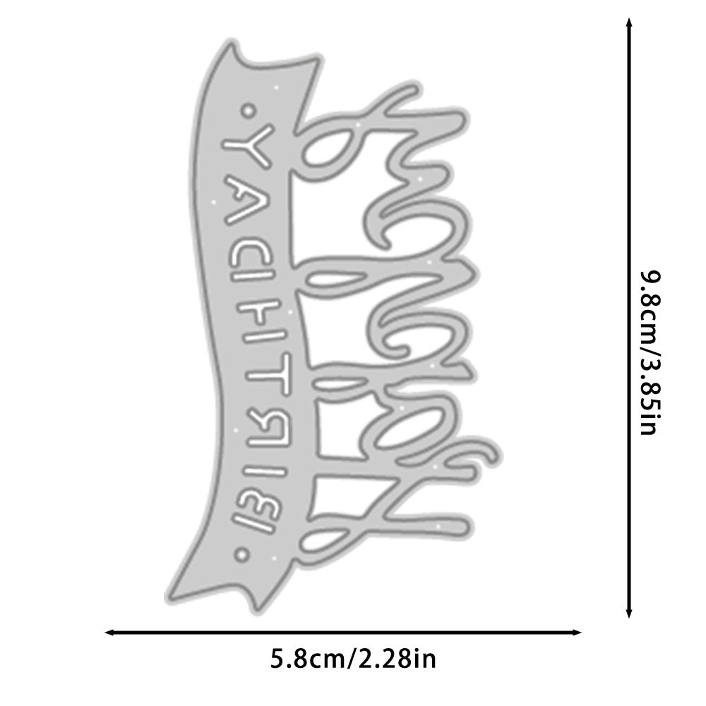 "Happy Birthday" Words Metal Cutting Dies