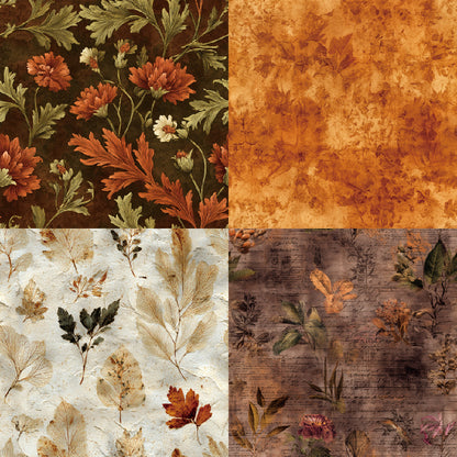 24PCS 6" Foliage Scrapbook Paper & Cardstock