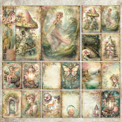 A5 Fantasy Fairy DIY Journal Scrapbook Paper