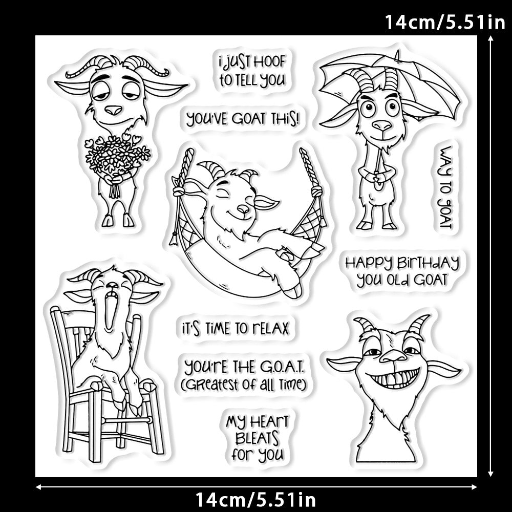 Happy Goats Dies & Stamps Set