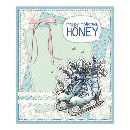 Christmas Elements Dies & Stamps Set