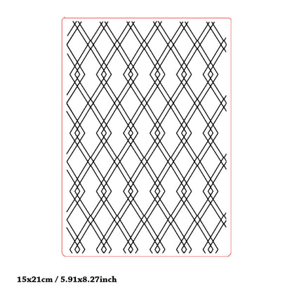 Decorative Background Pattern Plastic Embossing Folder