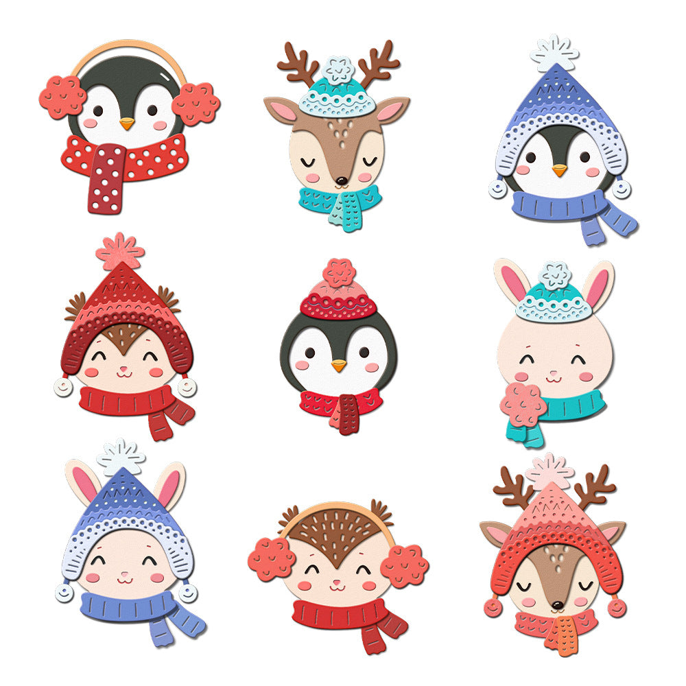 Christmas Penguins Metal Cutting Dies