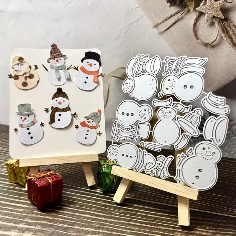 Cute Snowmen Metal Cutting Dies