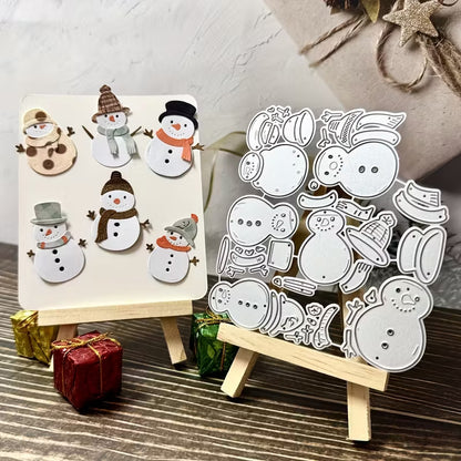 Cute Snowmen Metal Cutting Dies
