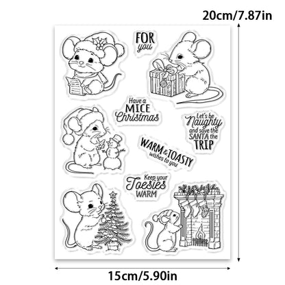 Christmas Mouse Dies & Stamps Set