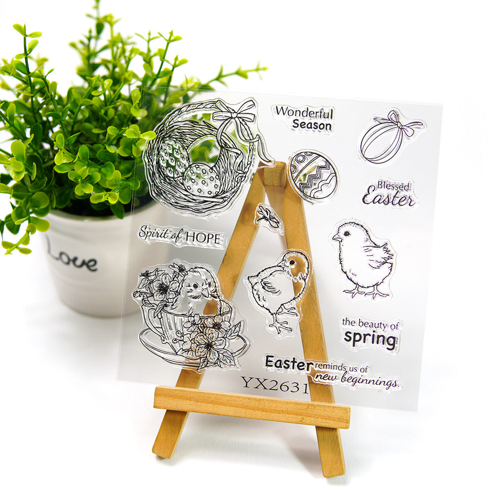 Easter Theme Dies & Stamps Set