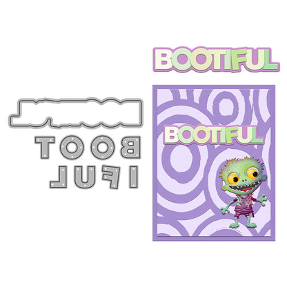 "Bootiful" Words Metal Cutting Dies