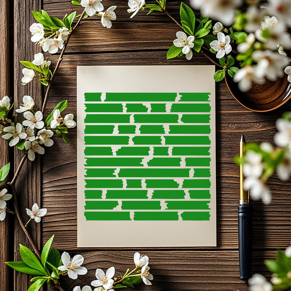 Wood Board Pattern DIY Painting Hollow Stencil