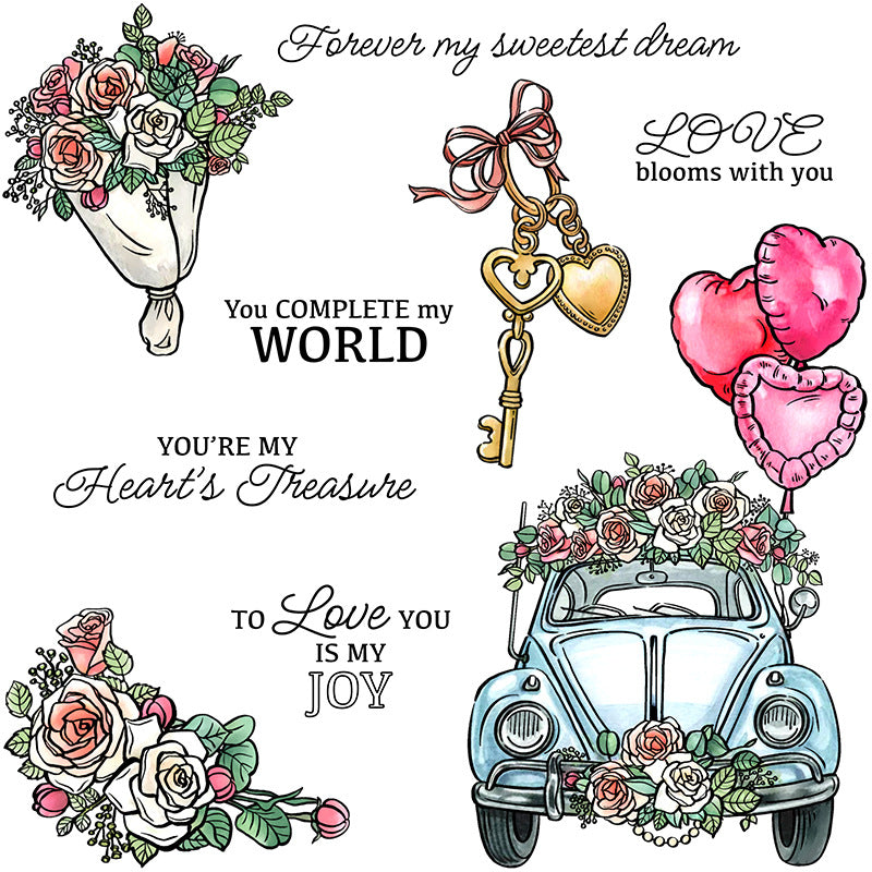 Valentine's Day Theme Dies & Stamps Set