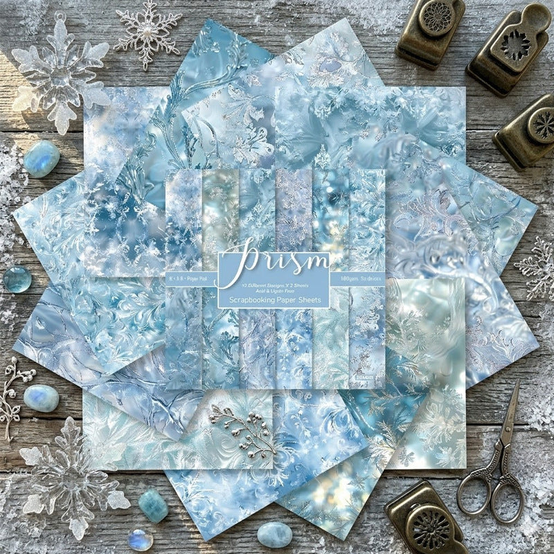 24PCS 6" Prism Scrapbook Paper & Cardstock
