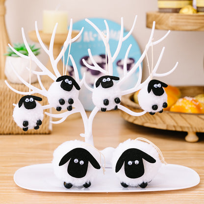 Black and White Lamb Pendant Decorations