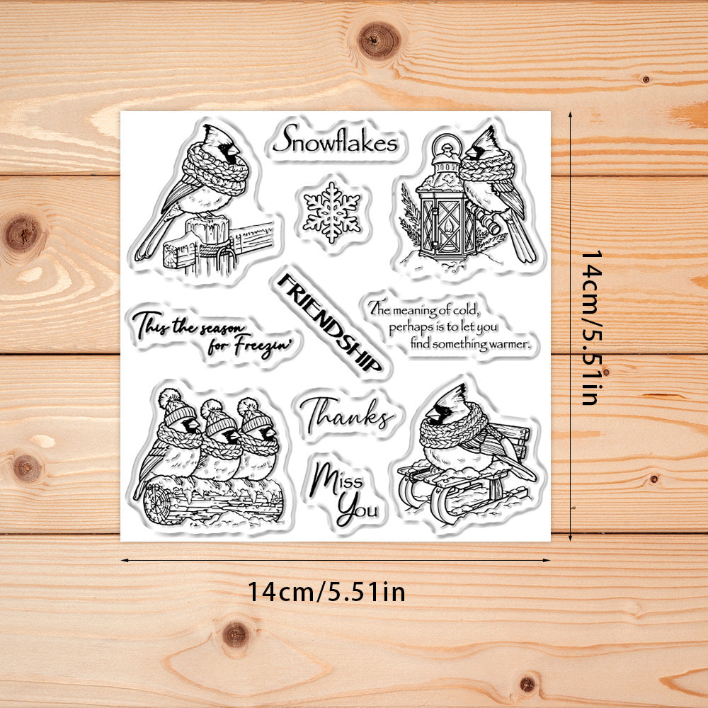 Winter Birds Clear Stamps