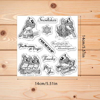 Winter Birds Clear Stamps