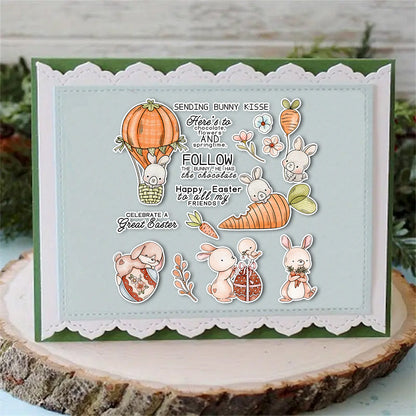 Easter Cute Bunny Clear Stamps