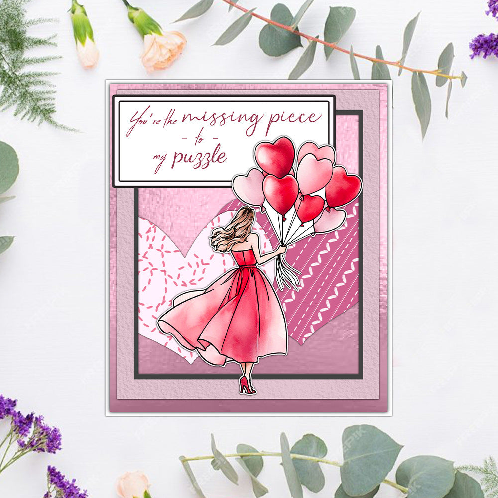 Valentine's Day Theme Dies & Stamps Set
