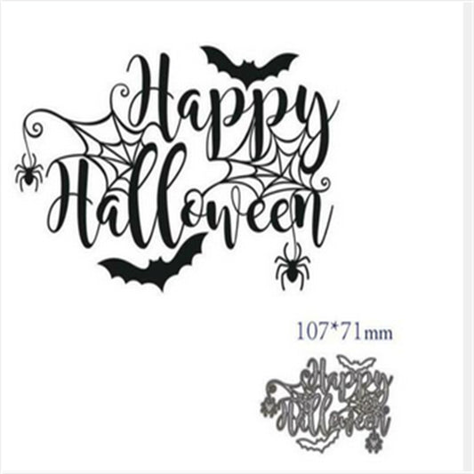 Happy Halloween Calligraphy Metal Cutting Dies