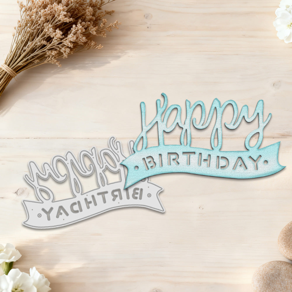 "Happy Birthday" Words Metal Cutting Dies