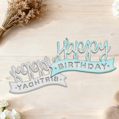 "Happy Birthday" Words Metal Cutting Dies