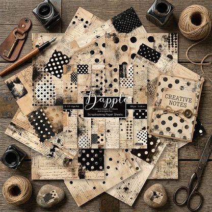 24PCS 6" Dapple Scrapbook Paper & Cardstock