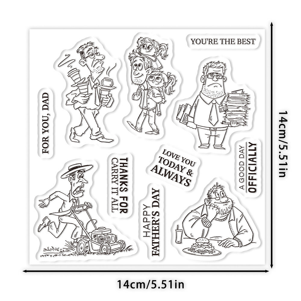 Busy Dad Dies & Stamps Set