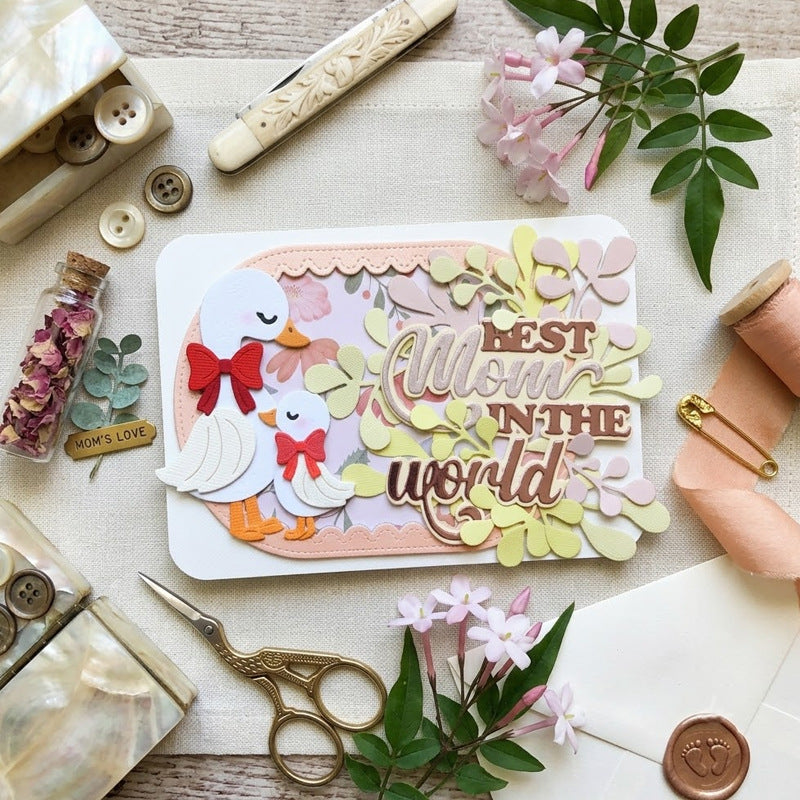 Mother Duck and Ducklings Metal Cutting Dies