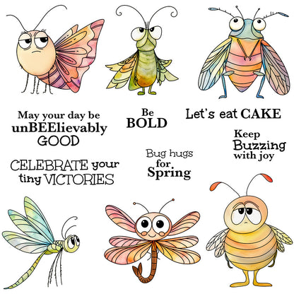 Flying Insects Clear Stamps