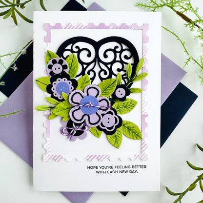 Love Background Metal Cutting Dies