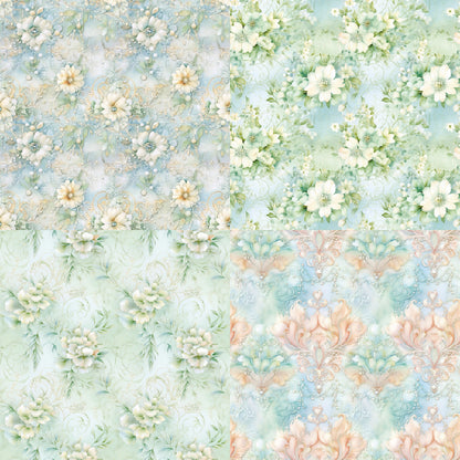 24PCS 6" Pomona Green Scrapbook Paper & Cardstock