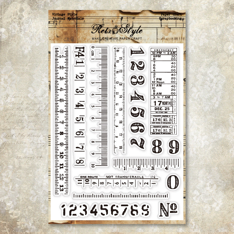 Various Patterns DIY Scrapbook Clear Stamps