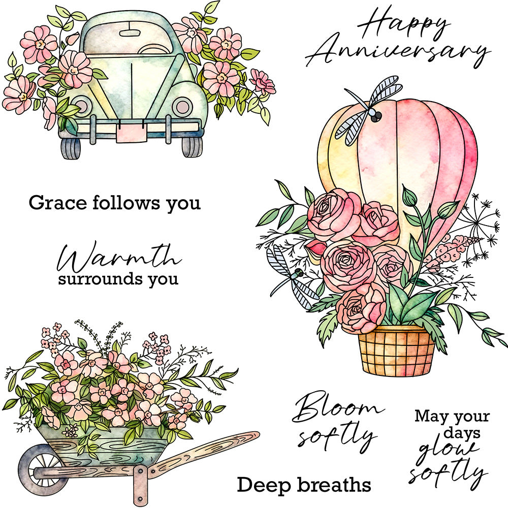 Floral Elements Clear Stamps
