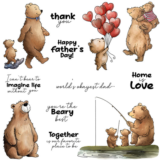 Little Bear and Son Dies & Stamps Set