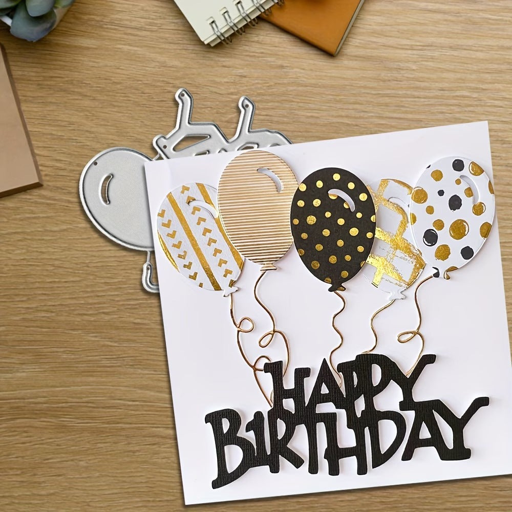 Birthday Balloon Metal Cutting Dies